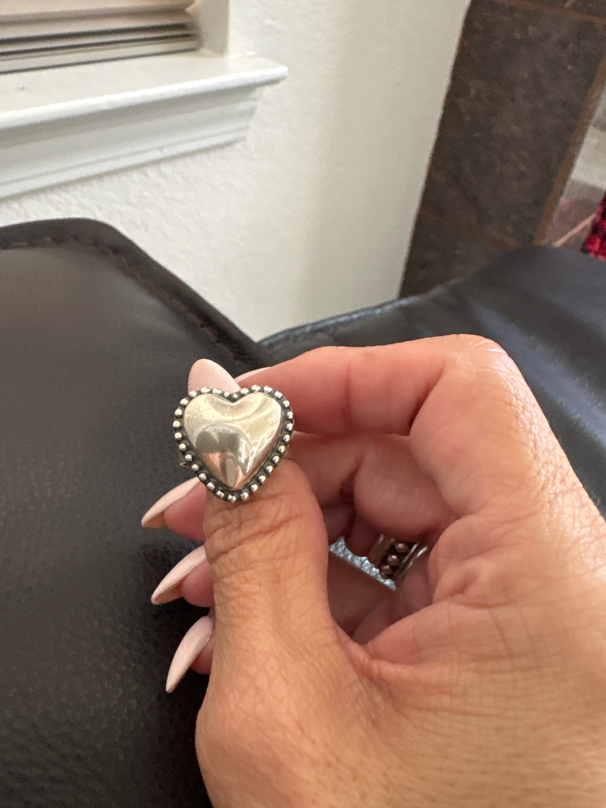 Puffy heart ring Rachel Grace native made