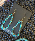 Turquoise jasper earrings
