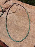 Turquoise necklace handmade 23”