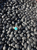 Sterling silver turquoise Zia ring size 8