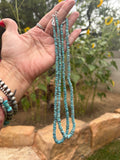 Pince Egyptian turquoise strand necklace