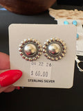 Sterling silver post earrings