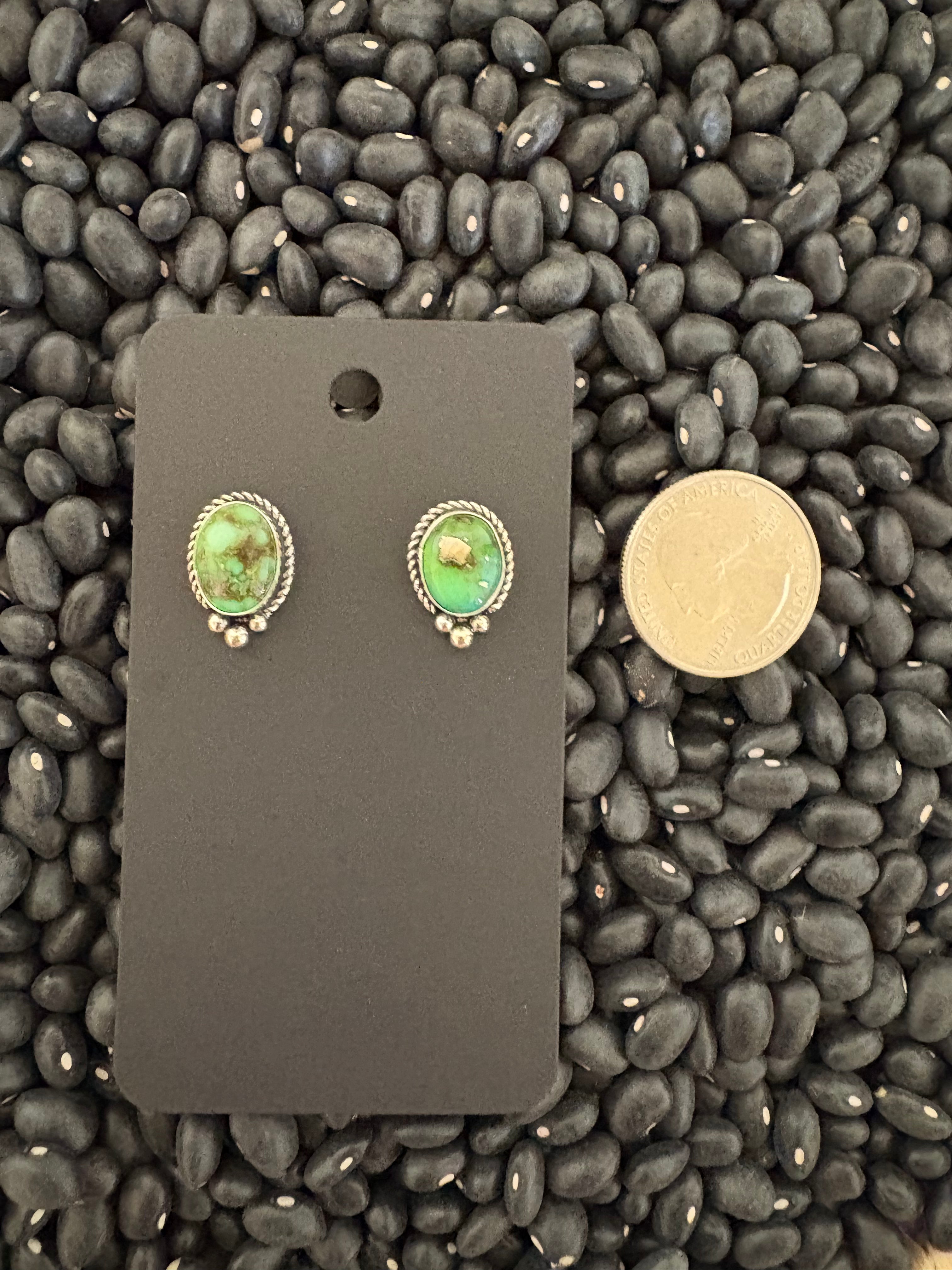 Sonoran gold post earrings. Native made.