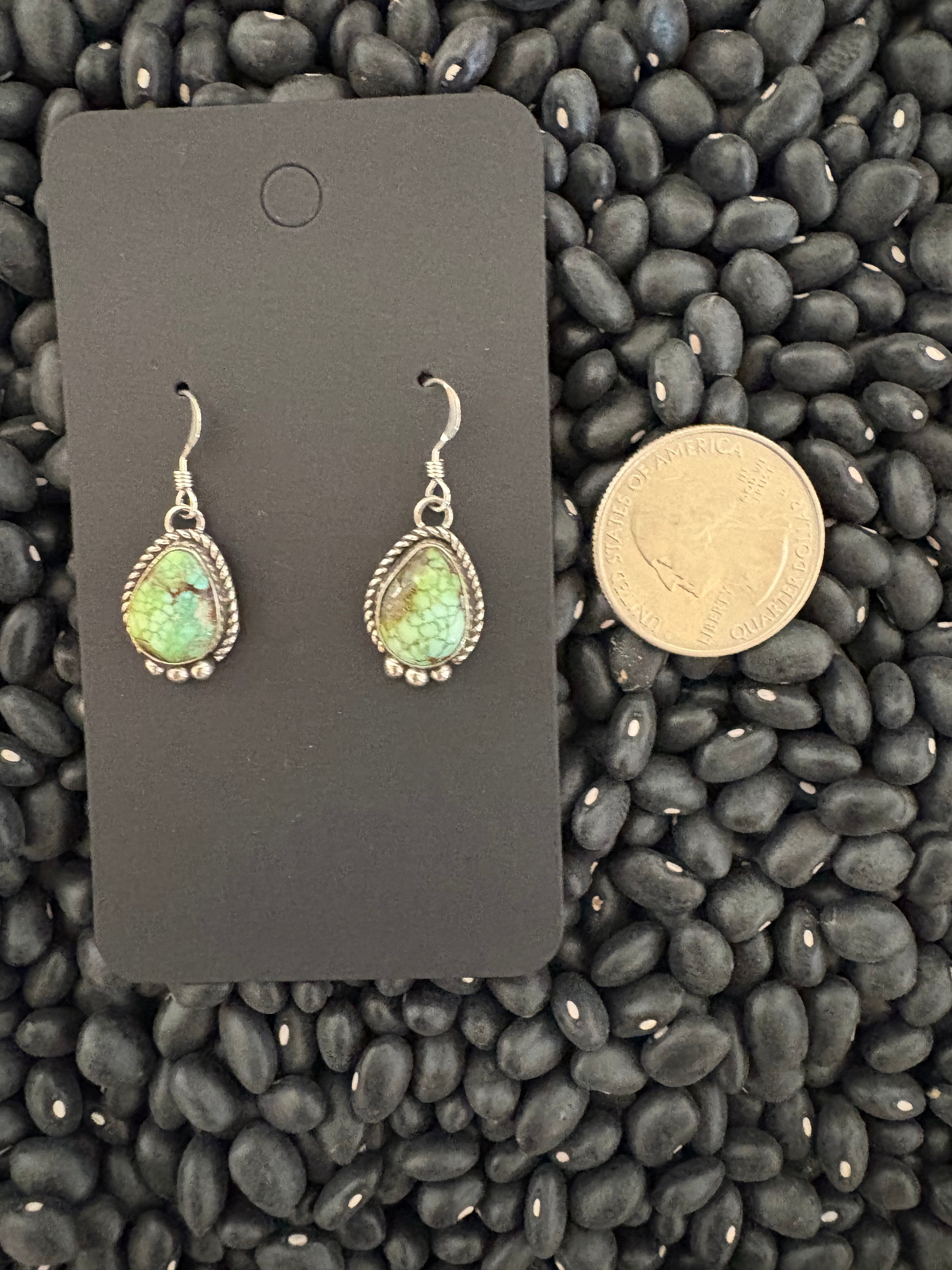 Sonoran gold dangle earrings. Light weight. Native made.