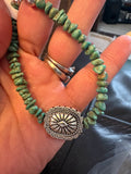 Turquoise bracelet with concha bead