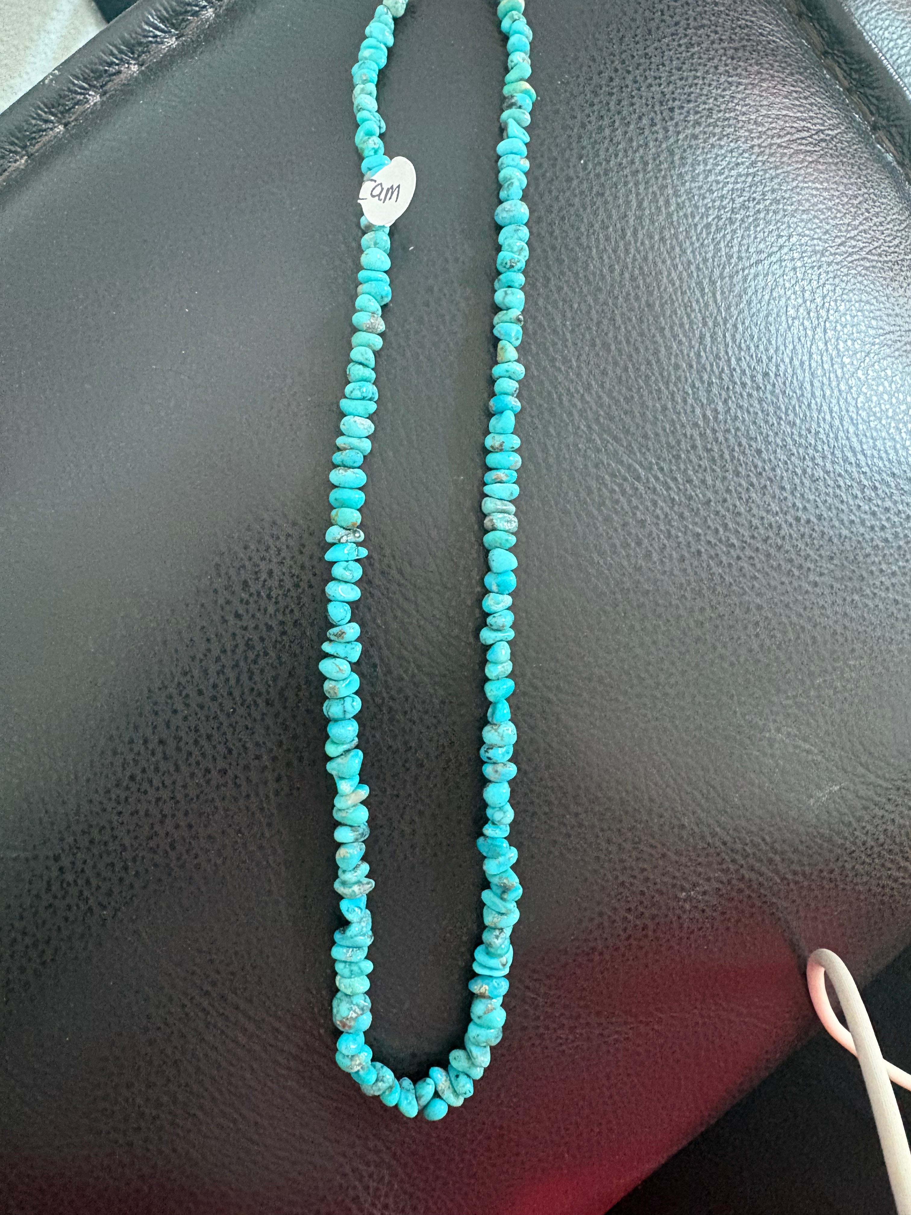 Turquoise beaded necklace