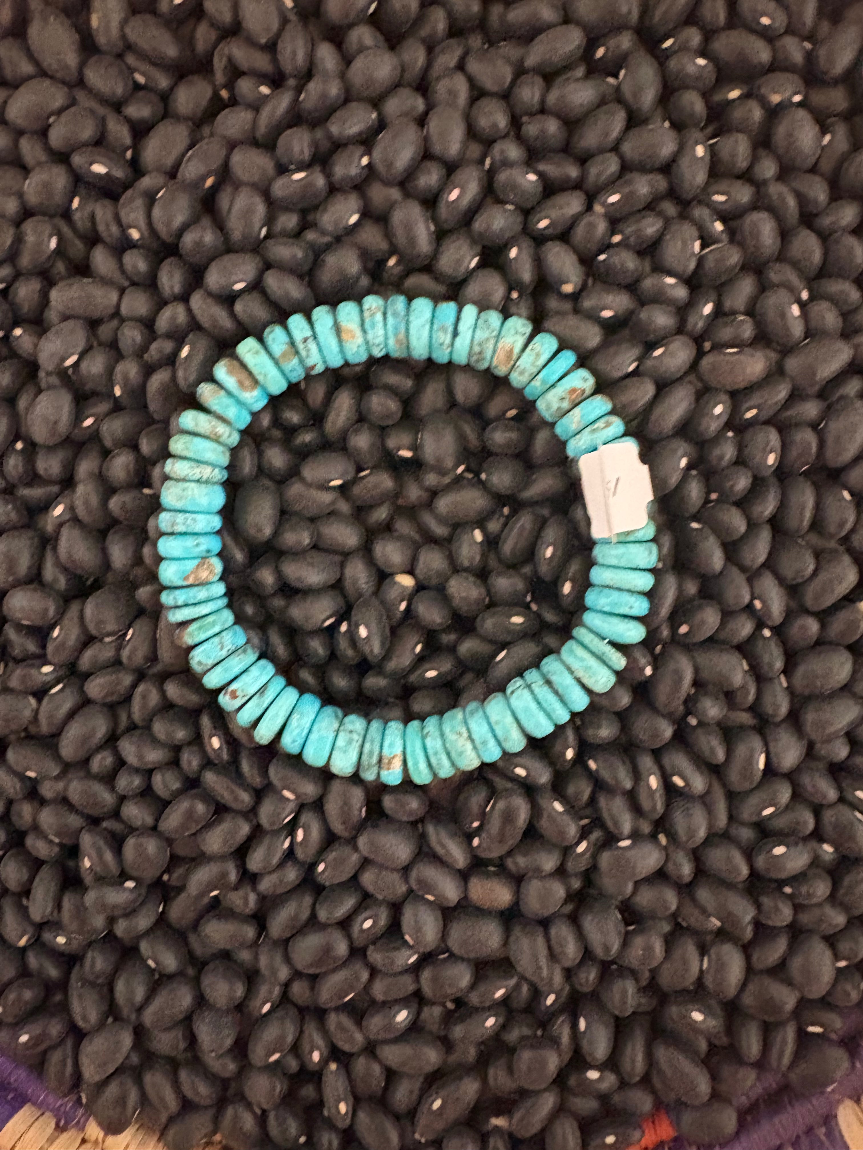 10mm turquoise stretch bracelet