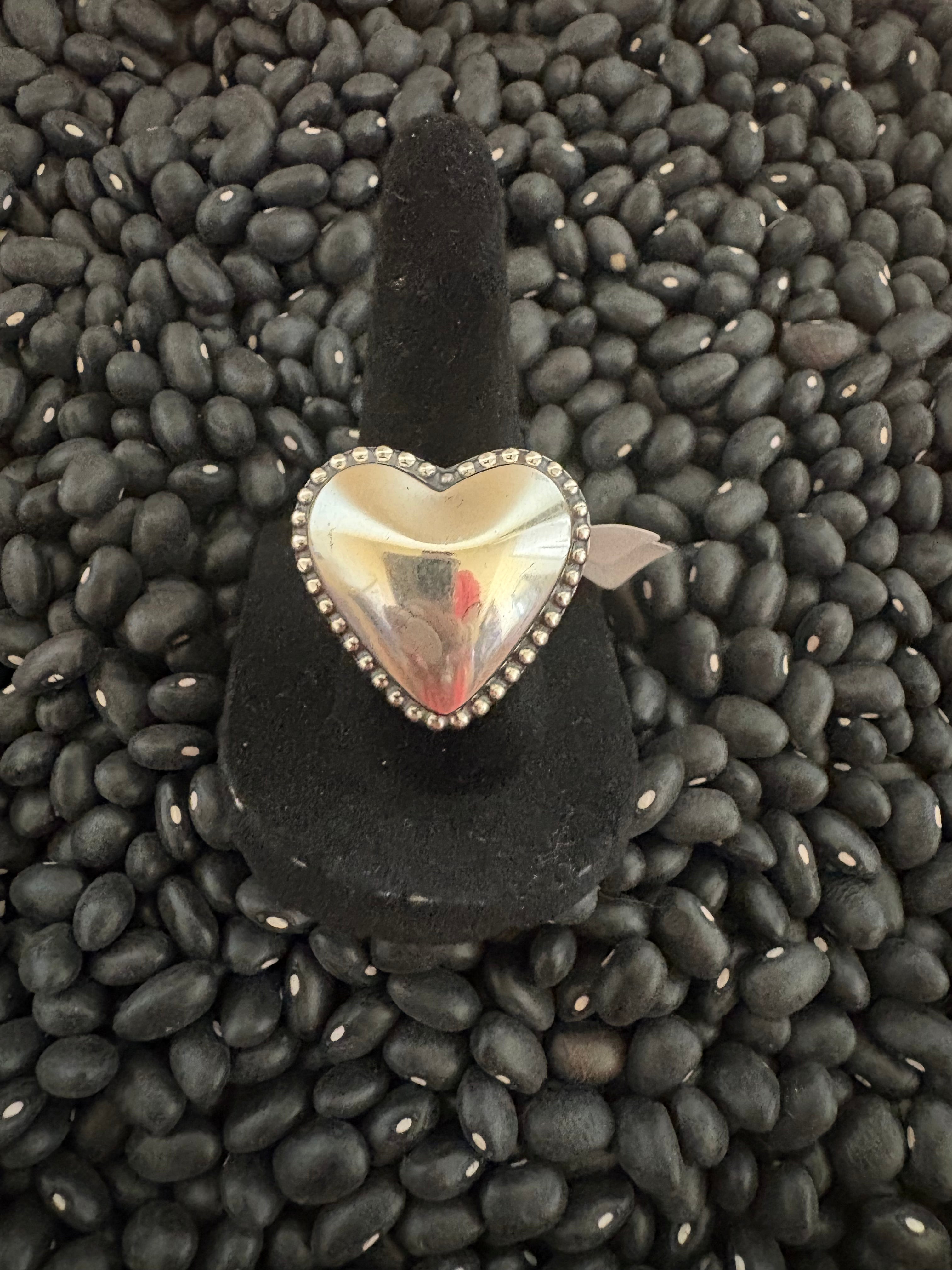Medium Puffy Heart Ring *Native made* Rachel Grace