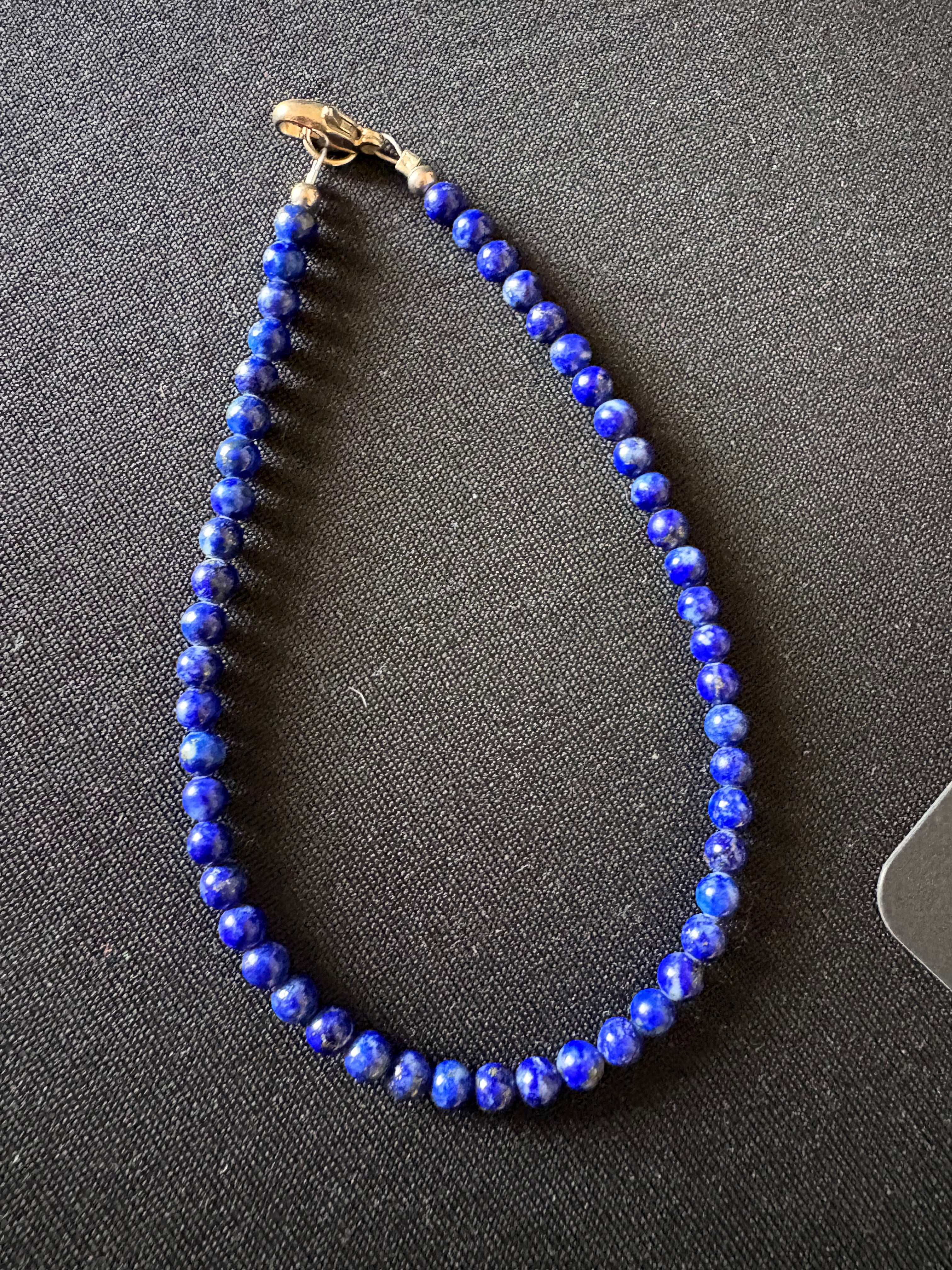 Blue lapis anklet