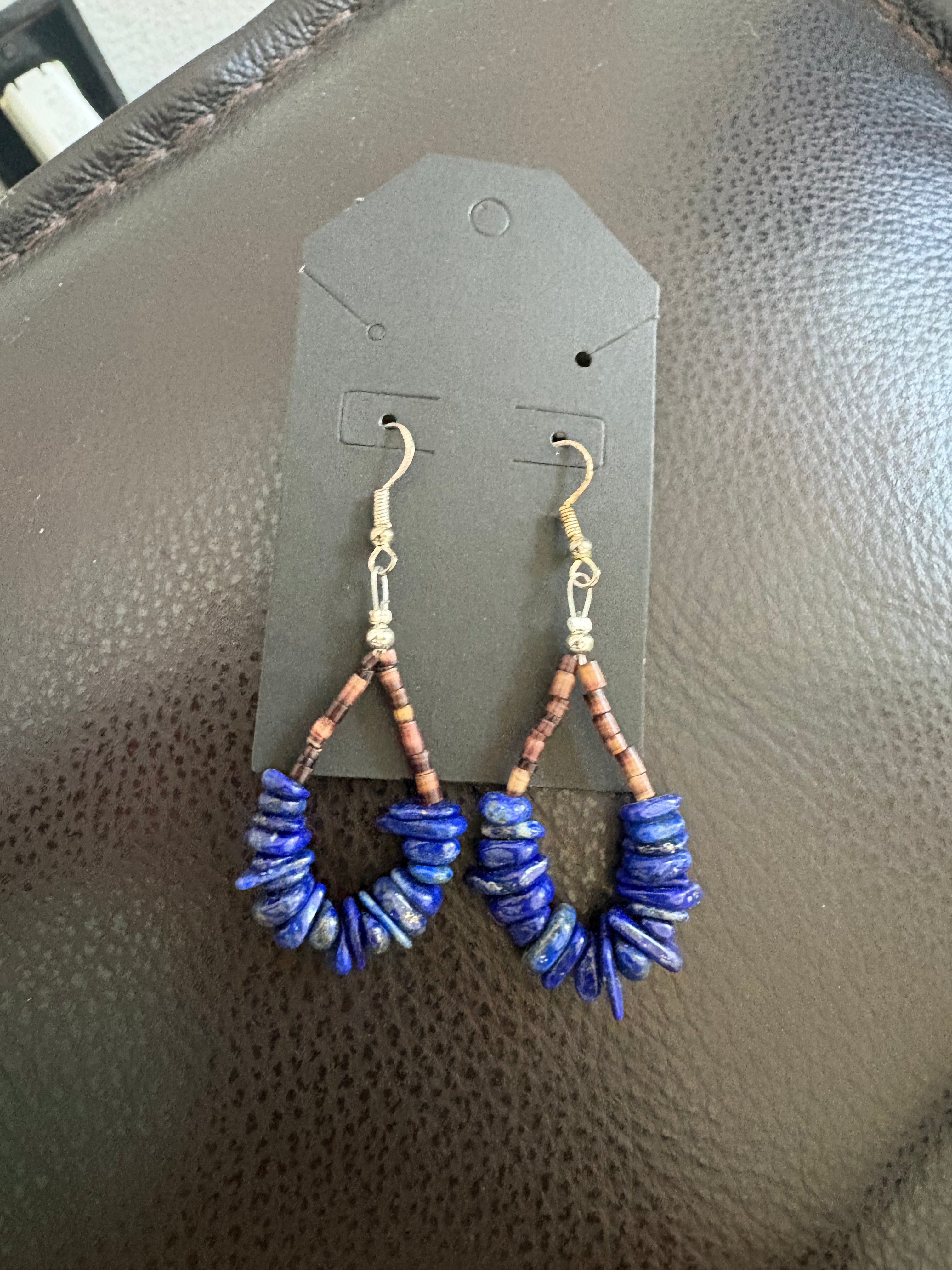 Blue lapis earrings