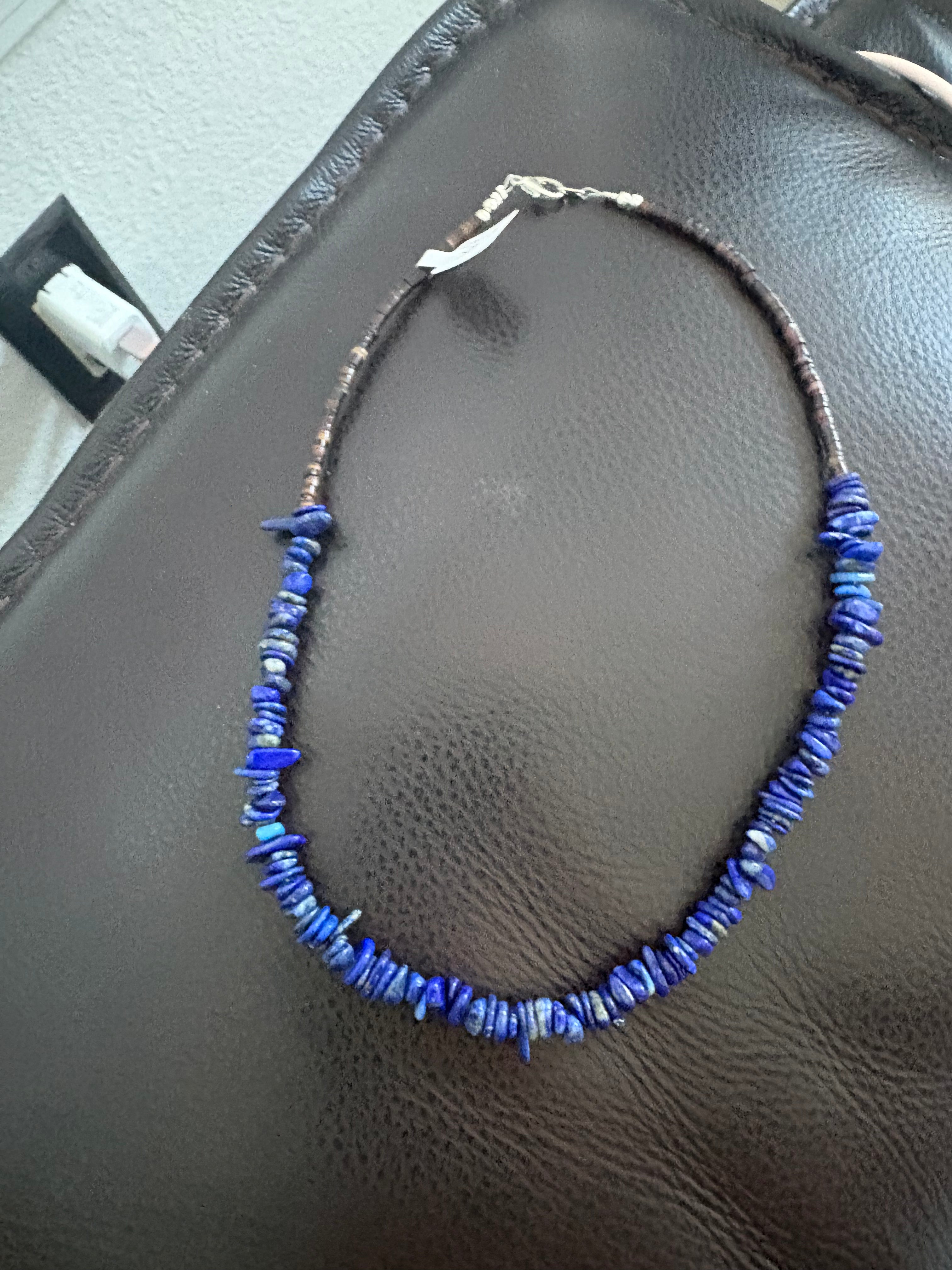 Lapis 16” inch necklace