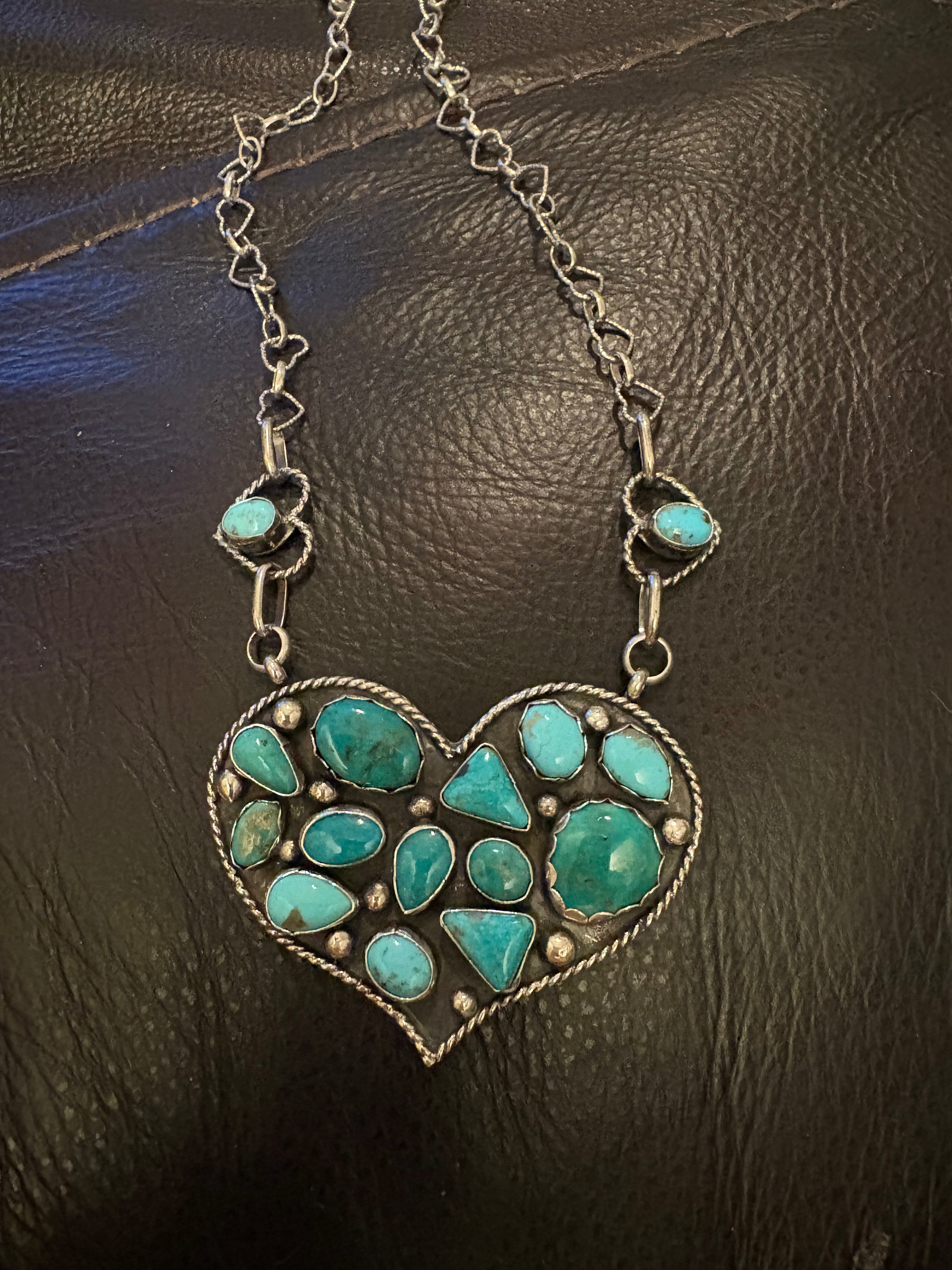 Turquoise heart necklace