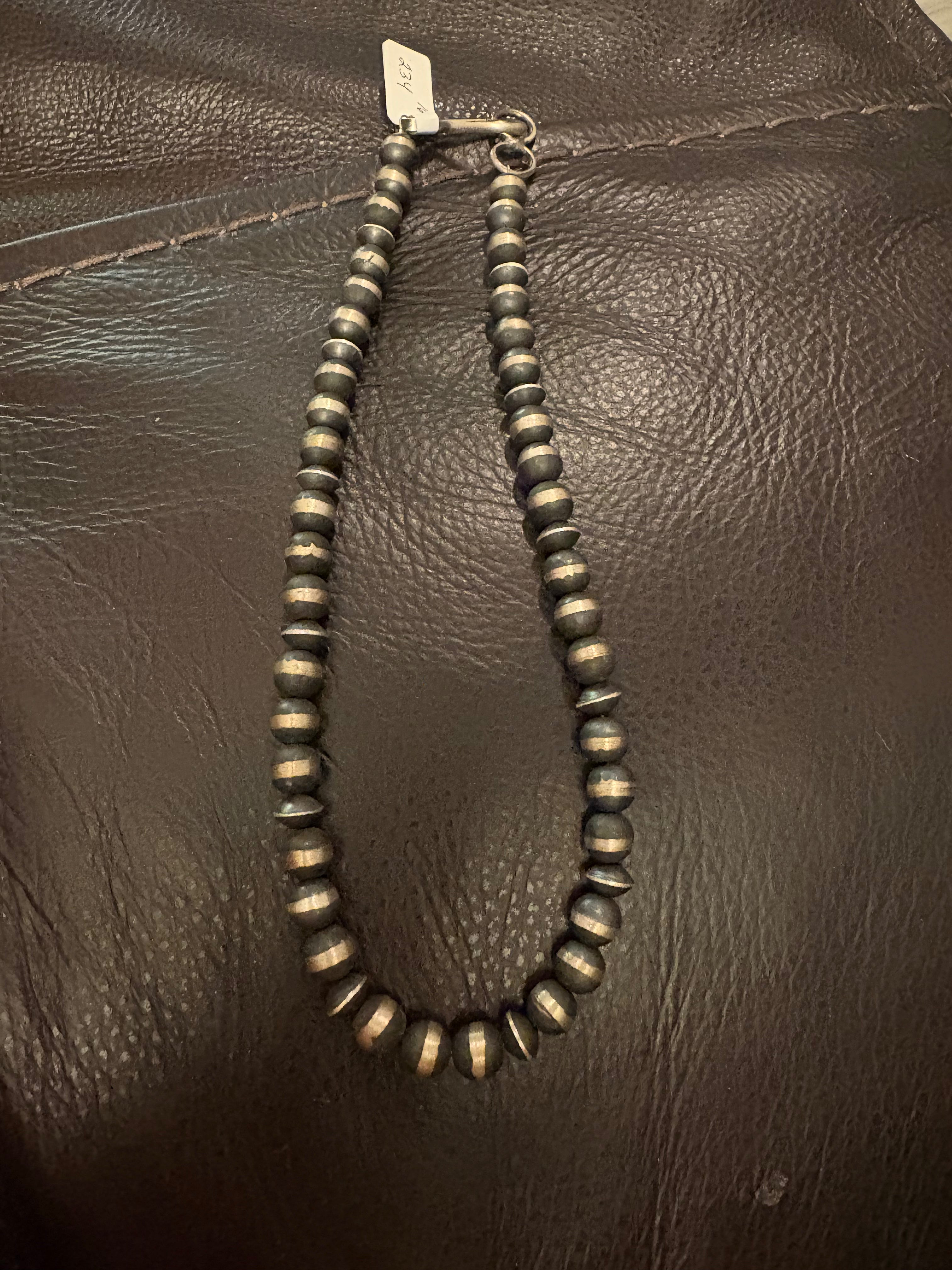 16” chimney butte 8mm pearl necklace
