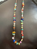 Treasure necklace 18” with pen shell beads