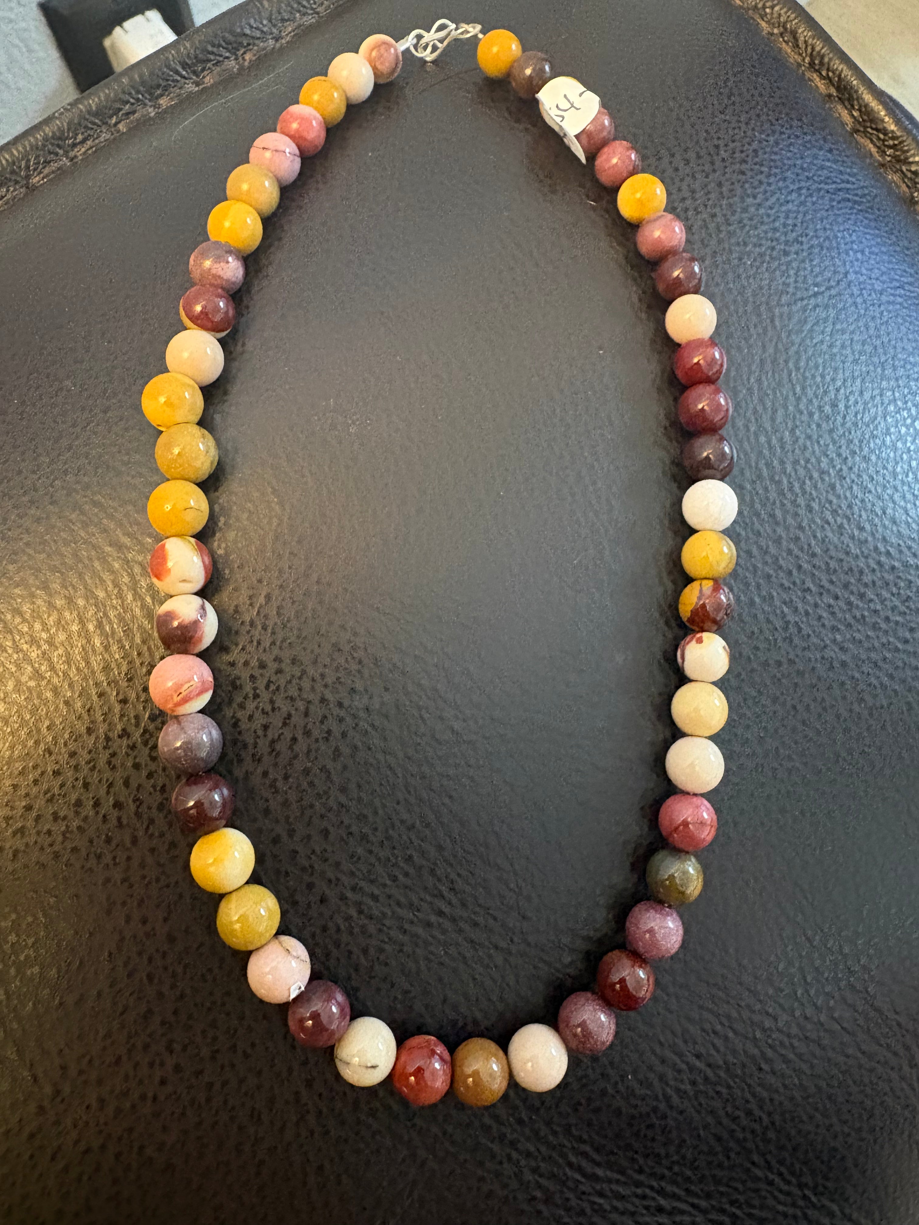 Jasper beaded necklace