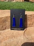 Sterling silver blue lapis earrings. Artist; Veronica Tortalito