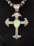 Chimney Butte large palomino cross pendent