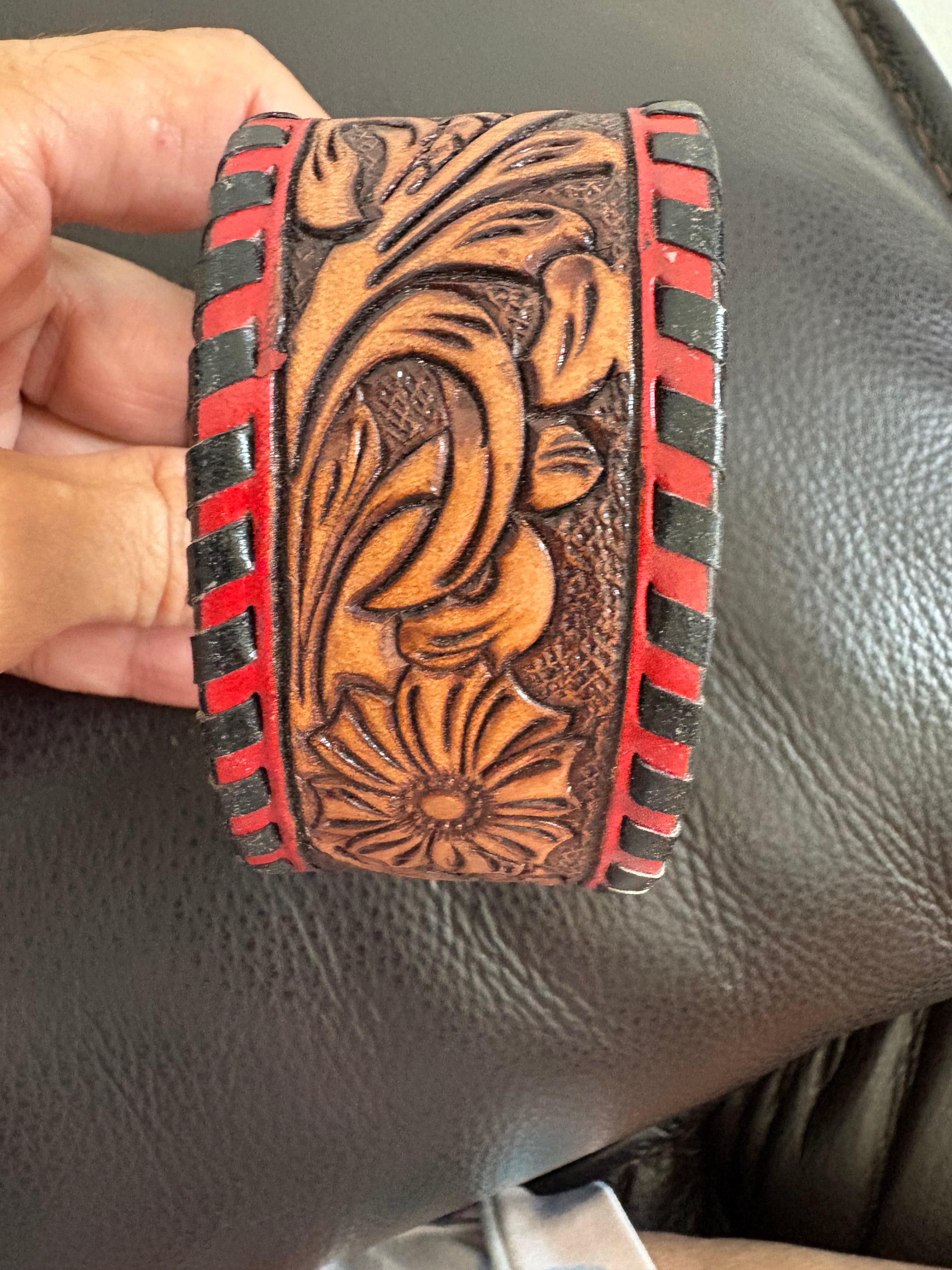 Leather bracelet