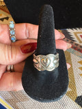 Freddie Platero cigar bad heart ring. Size 8 adjustable