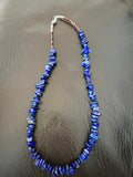 Blue lapis necklace native handmade