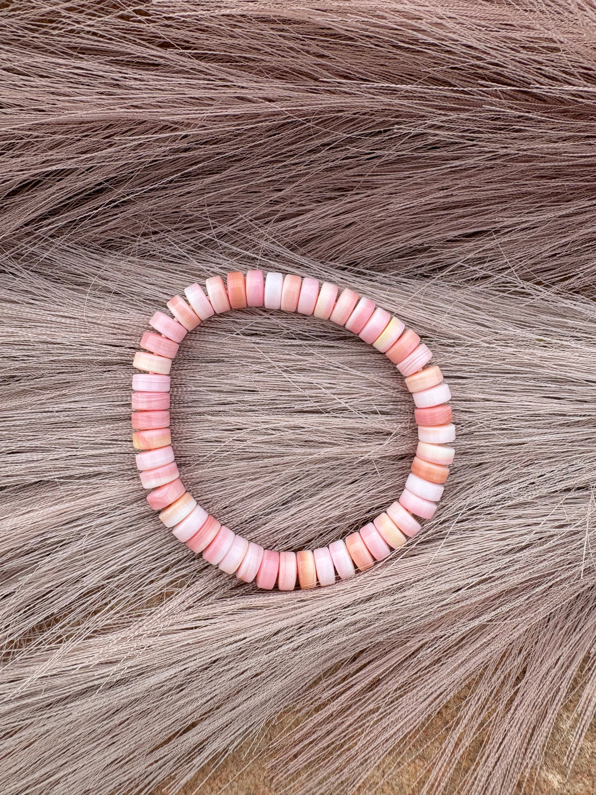 Pink Conch Stretch Bracelet