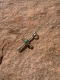 Sterling Silver Turquoise Cross