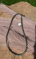 Machine made Sterling pearl 18" 6mm necklace